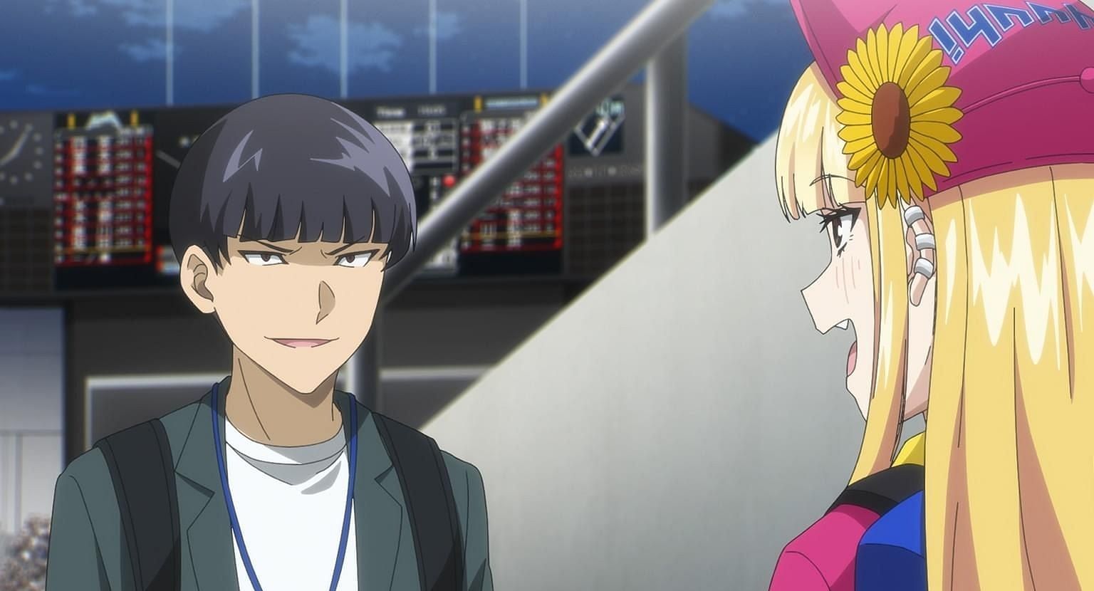 Iijima, the journalist, talking to Ruriko (Image via EMT Squared).